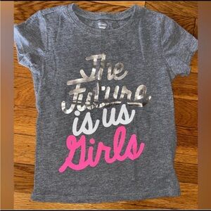 5/$25 Old Navy tshirt the future is us girls